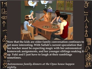 Ramoth seems to be a little book worm. She reads everything she can get her hands on. Her latest read was a guide on fixing common household objects. --- Ramoth maxed her Mechanical skills the first day of her childhood! 