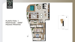 PLANTA FINAL 1
PENTHOUSE - 199M2
PISCINA PRIVATIVA
5,42
1,00
1,38
4,40
1,60
2,38
1,93
5,95
8,97
4,10
1,48
1,20
4,80
2,60
1,30
2,91
2,91
2,62
4,92
2,70
6,13
2,12
3,80
1,50
5,42
4,40
1,38
1,00
1,60
2,38
1,93
5,95
4,10
8,97
1,48
1,20 4,80
2,60
2,91
2,91
1,30
2,62
4,92
2,70
6,13
2,12
3,80
1,50
2,12 2,12
 