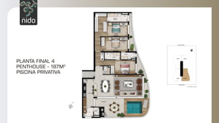 PLANTA FINAL 4
PENTHOUSE - 187M2
PISCINA PRIVATIVA
2,12
3,80
1,50
2,12
3,80
1,50
5,42
3,55
1,43
1,00
1,84
1,93
4,57
4,10
8,97
1,48
1,20
4,58
2,60
2,70
2,91
1,30
2,62
4,92
2,70
6,13
2,12
3,80
1,50
1,70
3,55
5,42
1,70
1,84
1,00
1,43
1,93
4,57
8,97
4,10
1,48
1,20
2,60
4,58
2,70
1,30
2,91
2,62
4,92
6,13
2,70
2,12
3,80
1,50
 