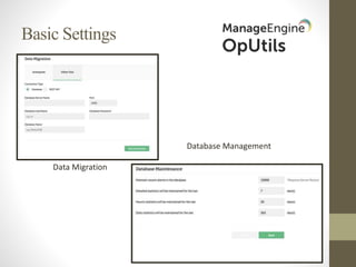 Basic Settings
Data Migration
Database Management
 