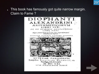 This book has famously got quite narrow margin. 
Claim to Fame ? 
29* 
 