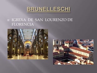    IGREXA DE SAN LOURENZO DE
    FLORENCIA
 