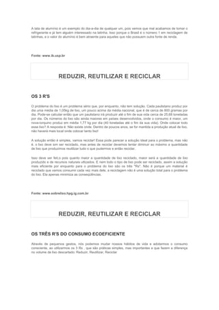 O que é a regra dos 3 rs