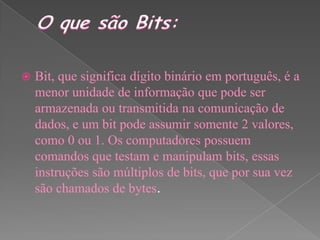 O que é byte e bit??? | PPSX