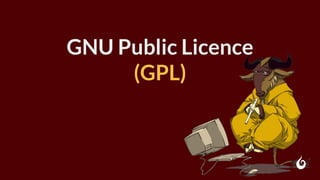 GNU Public Licence
(GPL)
 
