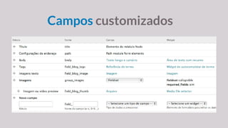 Campos customizados
 