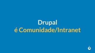 Drupal
é Comunidade/Intranet
 