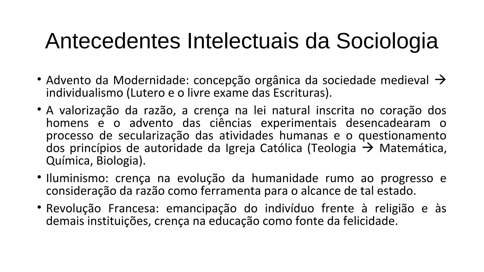O que é e como surgiu a sociologia? | PPT