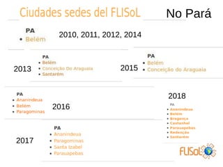 2010, 2011, 2012, 2014
No Pará
2016
2013
2017
2015
2018
 