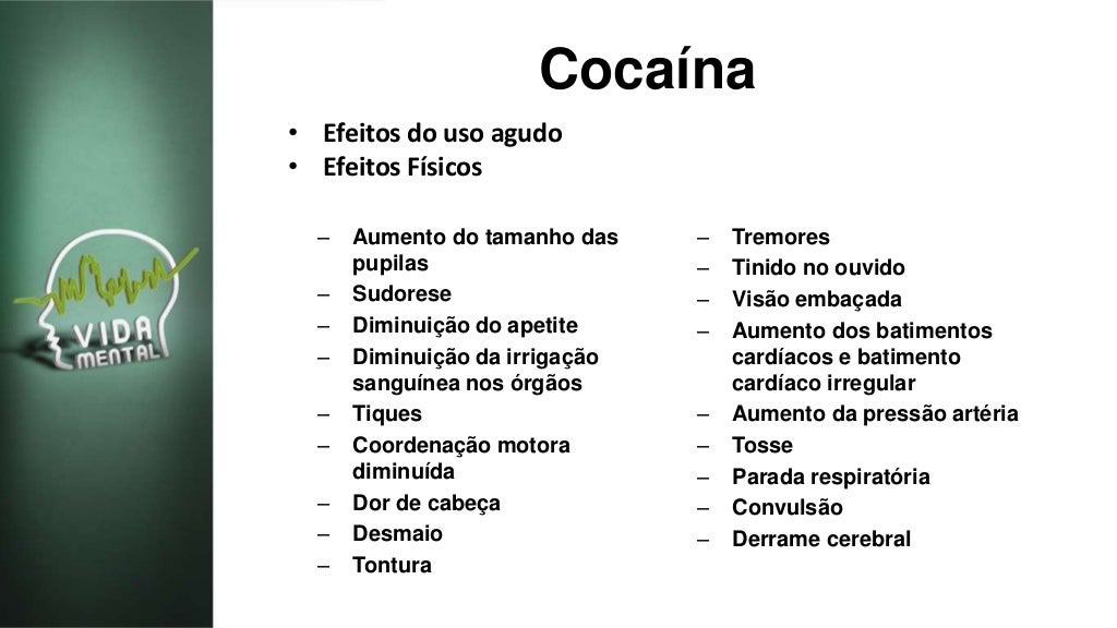 O que é e quais são os efeitos da cocaína?