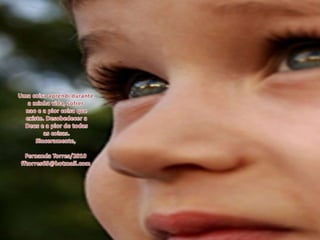 Uma coisaaprendidurantea minhavida, sofrernao e a piorcoisaqueexiste. DesobedeceraDeus e a pior de todasas coisas.Sinceramente,Fernanda Torres/2010fftorres65@hotmail.com