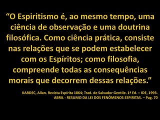 O que é espiritismo