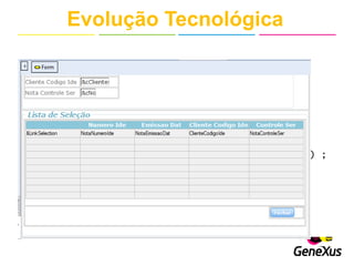 Evolução Tecnológica
 