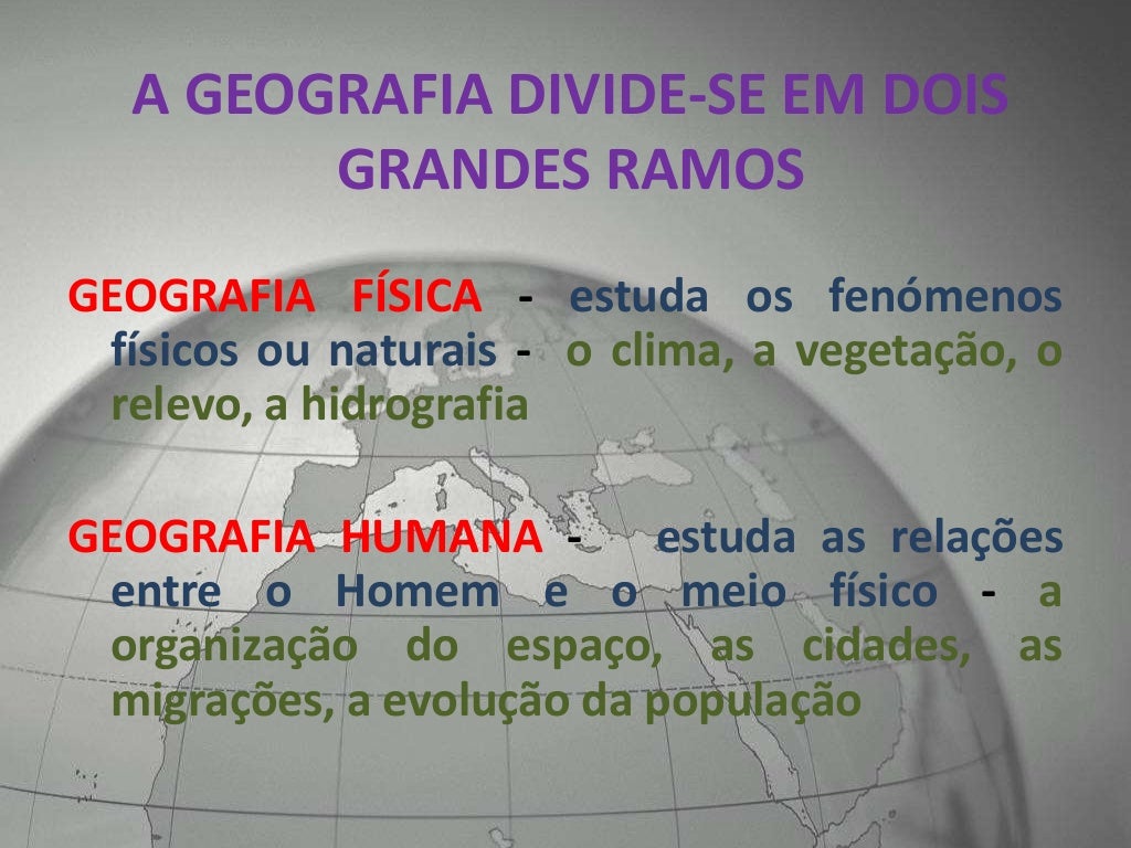 O que é geografia power point
