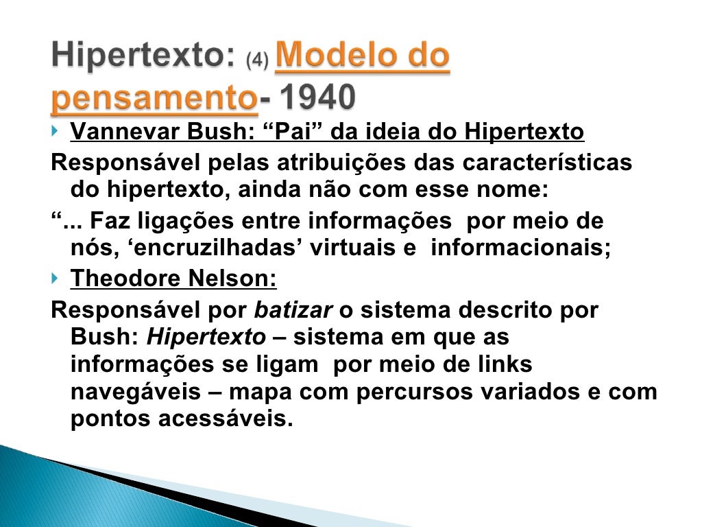 O que é hipertexto
