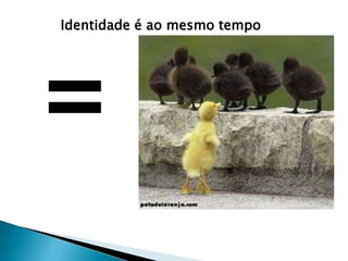 Identidade é aomesmo tempo
