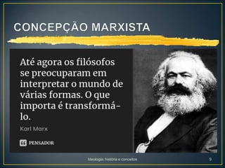 Ideologia: história e conceitos 9
 