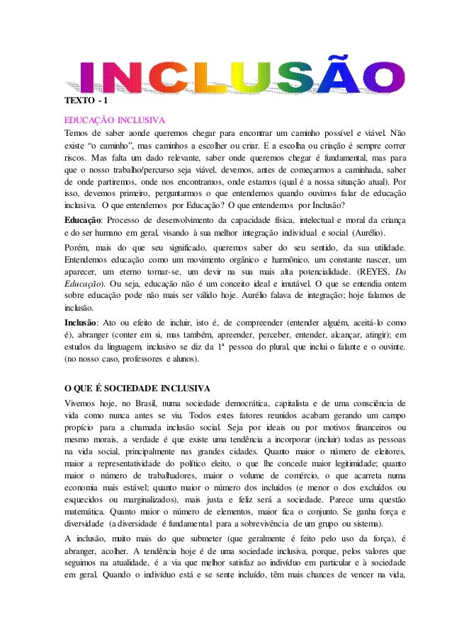 O que é inclusão escolar