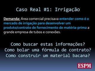 Como é uma típica área de mkt?Geralmente existem duas divisões no mercado:Marketing InstitucionalComunicação c/ mercadoBrandingConsumer MarketingMarketing EstratégicoInteligência de MercadoInteligência CompetitivaConsumer InsightsResponsável administração e gestão da inteligência comercial e mercadológica da empresa, oferecendo  conclusões, diretrizes e questionamentos  que levem outras áreas a melhor tomada de decisão.Responsável pela administração de marcas e sua linha de produtos, construção de ações dentro do composto de mkt para públicos-alvo, seja ele o canal (trade marketing) ou o consumidor final.
