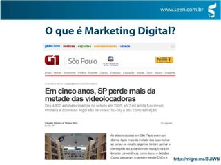 O que é Marketing Digital?http://migre.me/3UIWN