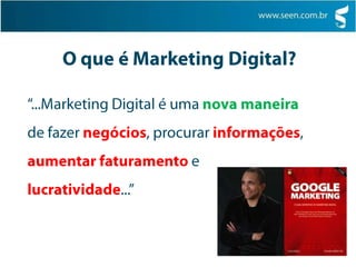 O que é Marketing Digital?“...Marketing Digital é uma nova maneira de fazer negócios, procurar informações, aumentar faturamento e lucratividade...”