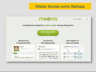 Mídias Sociais como Startups




                               22	
  
 