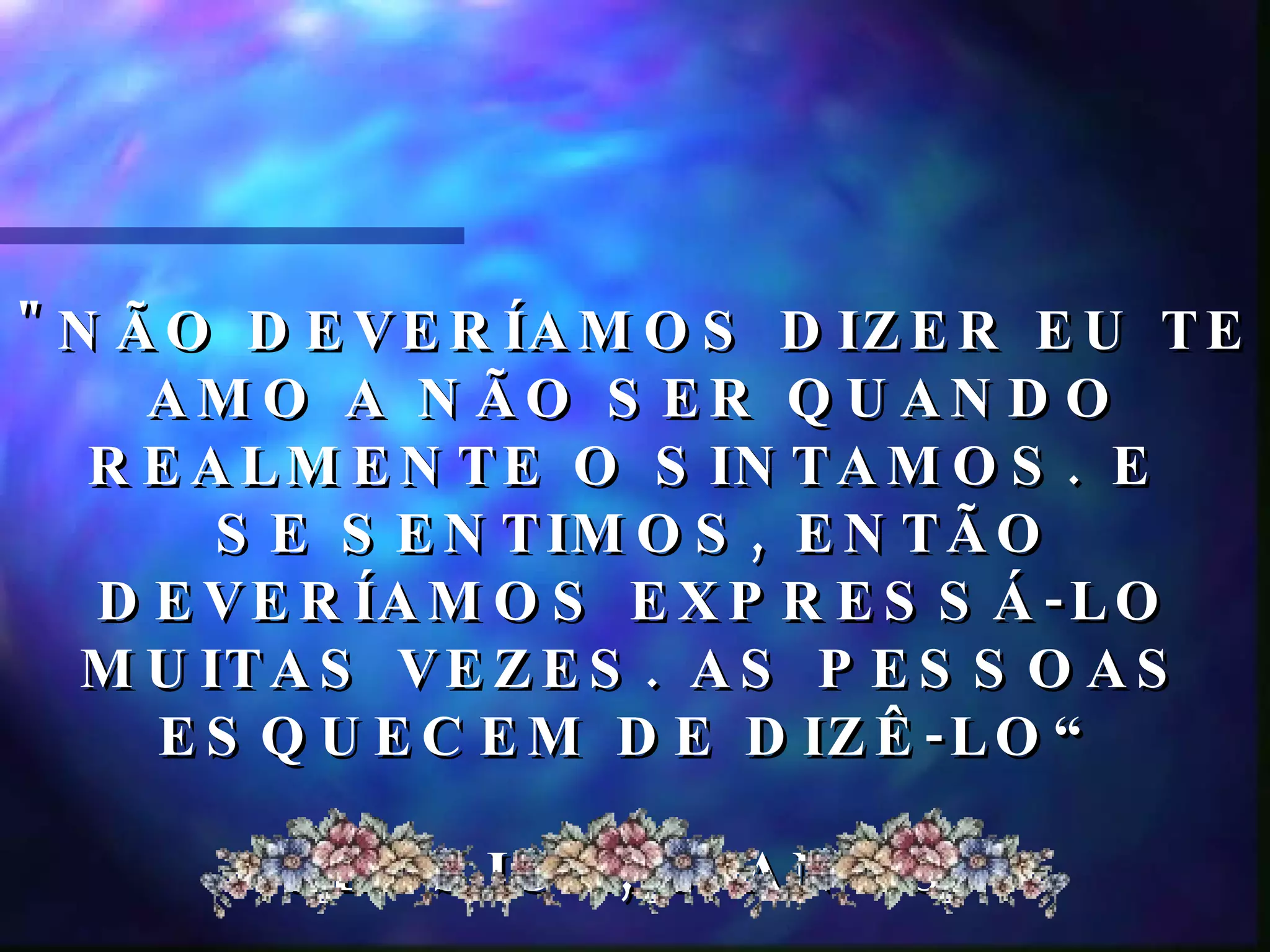 O que é o amor | PPS