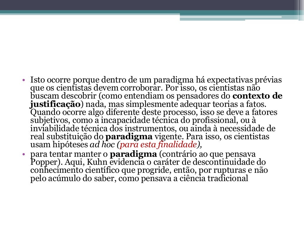 Definição De Paradigma Segundo Thomas Kuhn