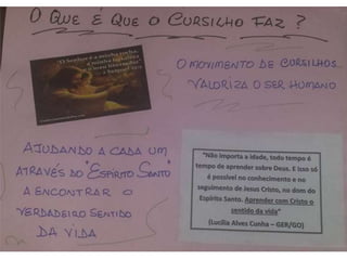 O que é que o cursilho faz?