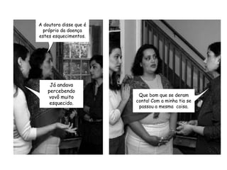 A doutora disse que é próprio da doença estes esquecimentos.Já andava percebendo vovô muito esquecido.Que bom que se deram conta! Com a minha tia se passou a mesma  coisa.