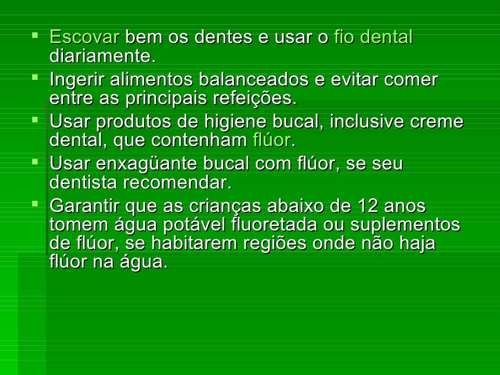 O Que é Uma Boa Higiene Bucal