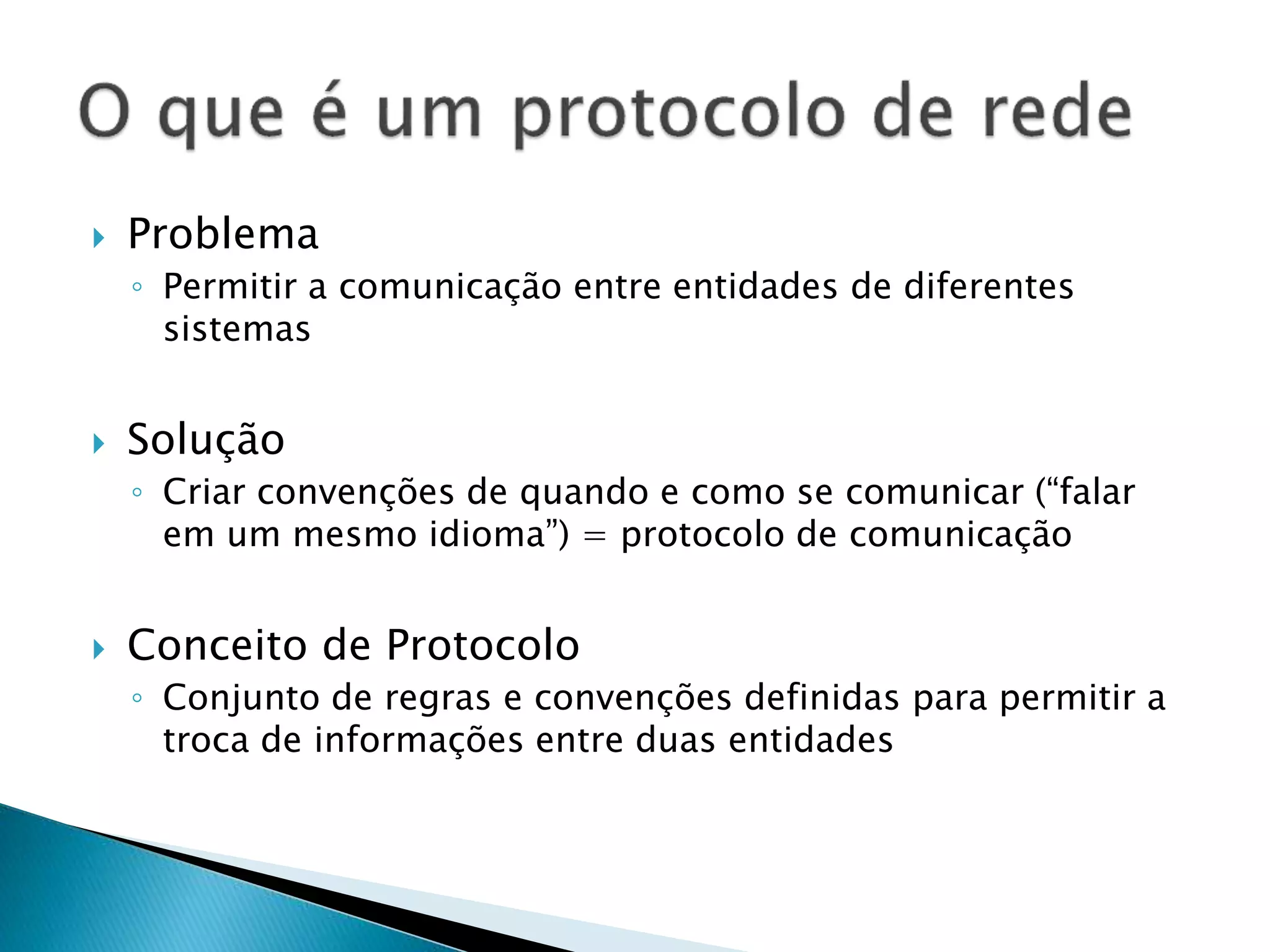 O que é um protocolo de rede | PPT | Download Gratuito
