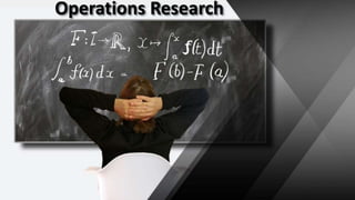 Operations Research
 