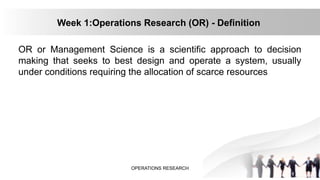 OR.pptx -Operations research methodology, tools and techniques | PPTX