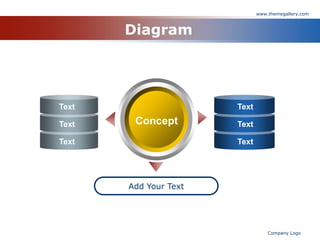 www.themegallery.com



       Diagram




Text                   Text

Text    Concept        Text

Text                   Text




       Add Your Text




                                  Company Logo
 