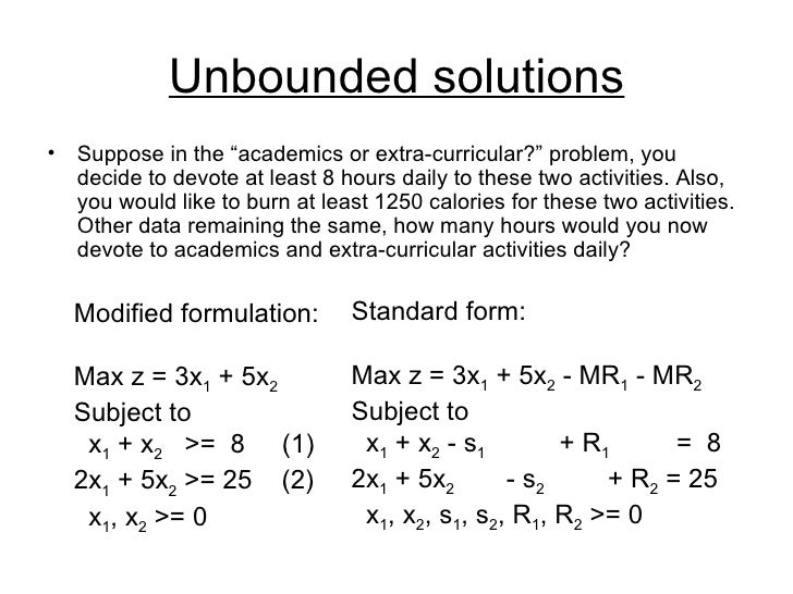OR Linear Programming