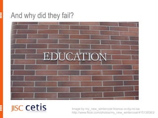 And why did they fail?7Image by my_new_wintercoat licence cc-by-nc-sahttp://www.flickr.com/photos/my_new_wintercoat/415138363/