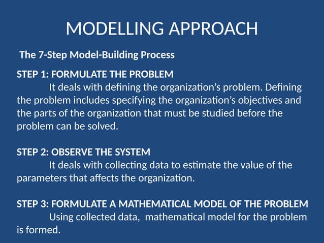 Introduction to Operations Research and Linear Programming | PPT