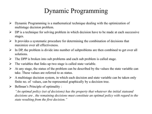 Operations research : Decision Theory, Dynamic Programming, and ...