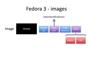Fedora 3 - images
P02668 Fedora
DC
RELS-
EXT
METS
PURL
Redirect
isMemberOfCollection
DCMODS
Image
 