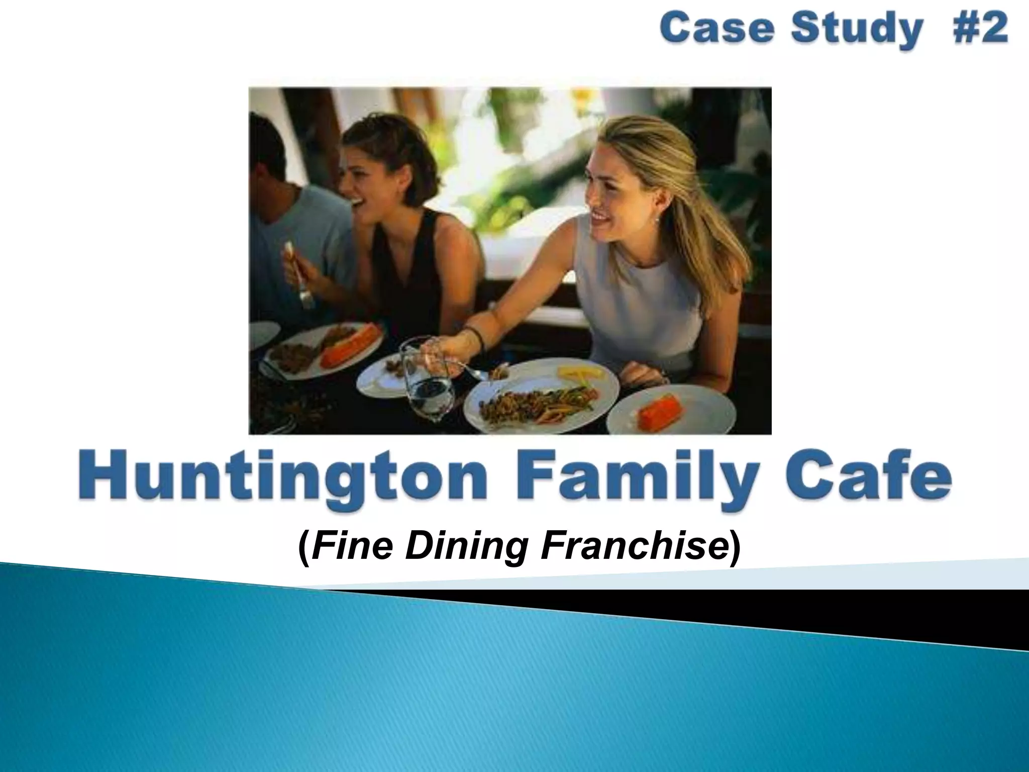 (Fine Dining Franchise)
 