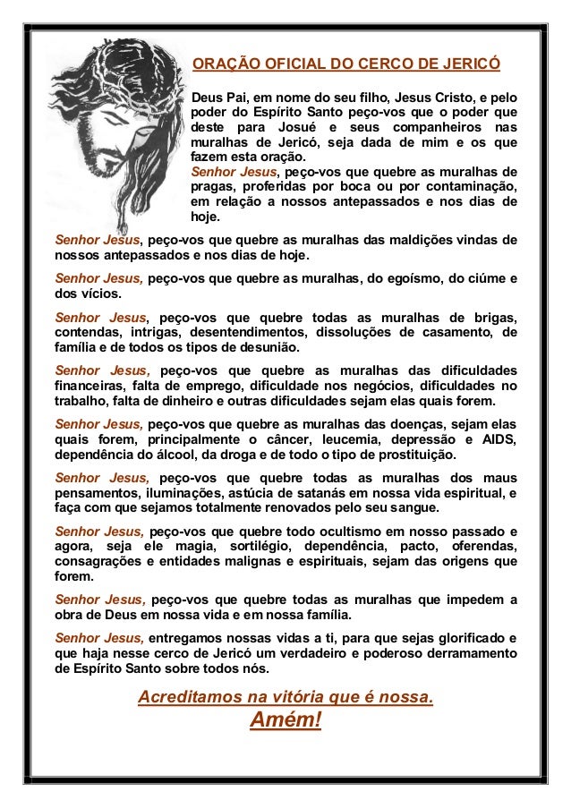 ORAÇÃO OFICIAL DO CÊRCO DE JERICÓ ORAÇÃO OFICIAL DO CÊRCO DE JERICÓ