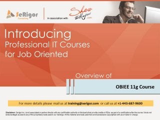 OBIEE Training and Placement Program