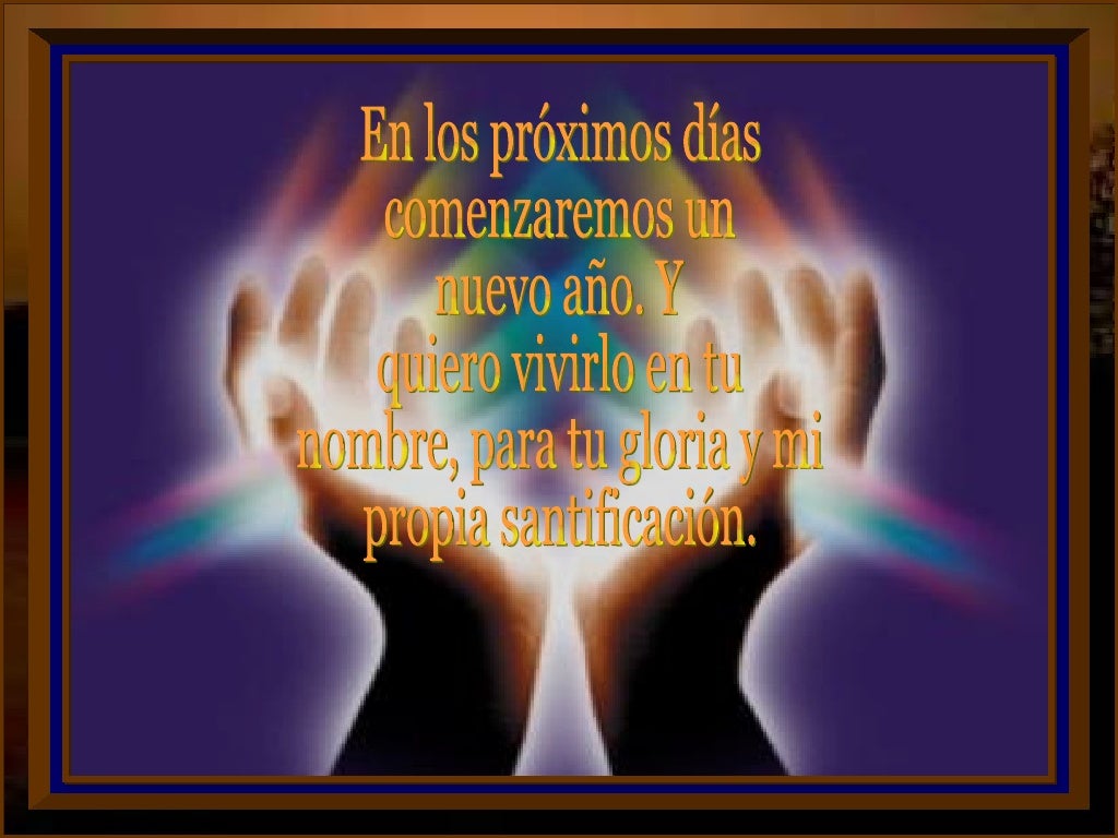 Oración para el fin del año Oración para el fin del año