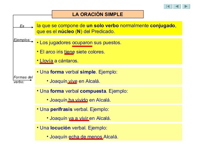 Oración simple 1