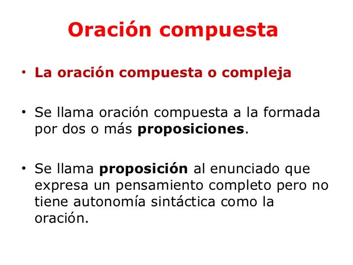 La Oración Simple Y Compuesta - Lessons - Tes Teach