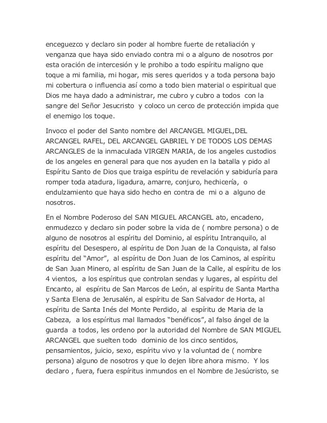 Oracion Para Romper Conjuros O
