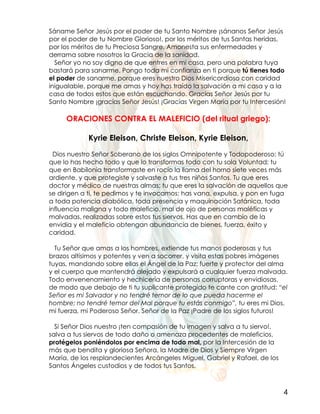 Oracion de liberacion, exorcismo y sanidad | PDF