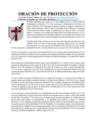 Oracion de proteccion | PDF