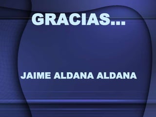 GRACIAS...


JAIME ALDANA ALDANA
 